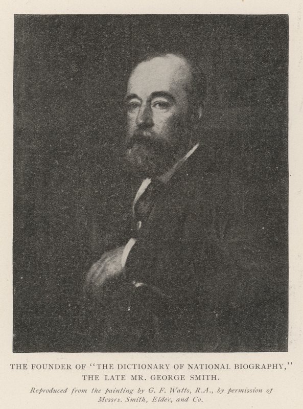 Grunnleggeren av The Dictionary of National Biography, avdøde George Smith av George Frederick Watts