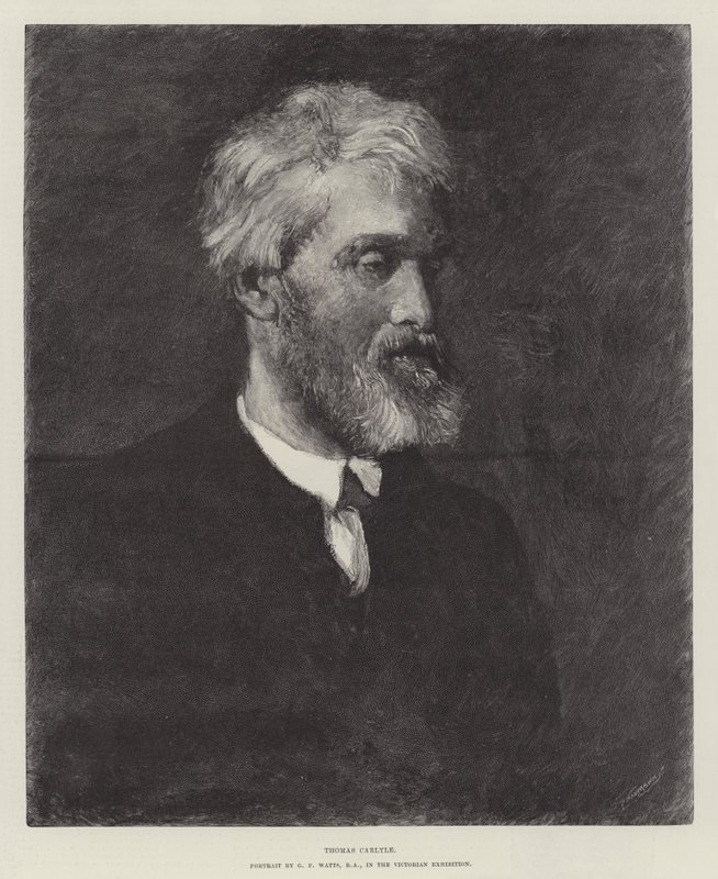 Thomas Carlyle gravering av George Frederick Watts