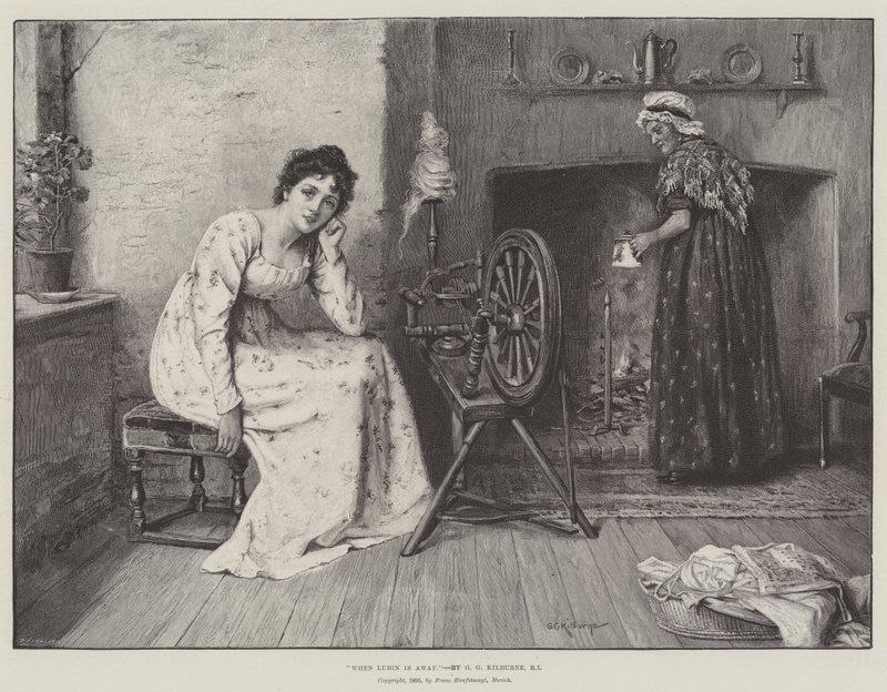 Når Lubin er borte av George Goodwin Kilburne