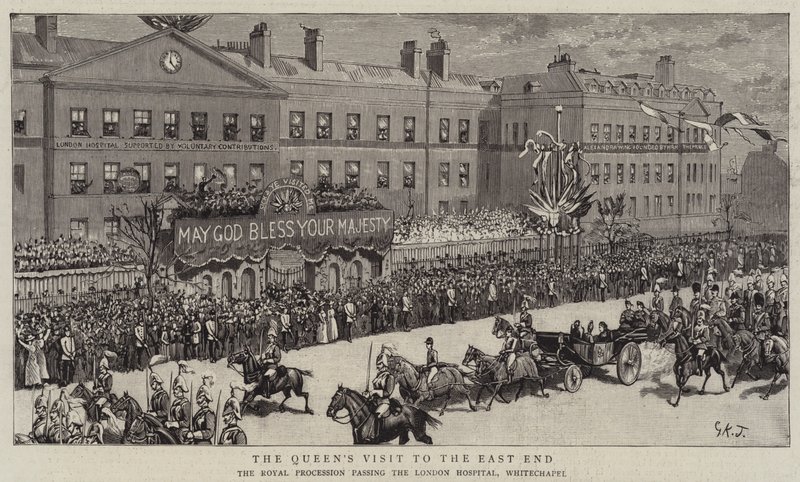 Dronningens besøk til East End av George Kingston Jones