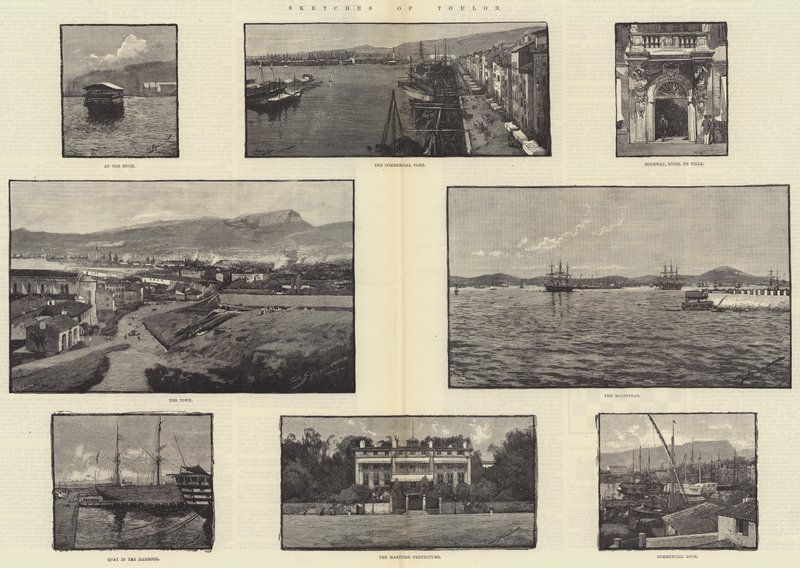 Skisser av Toulon av George L. Seymour