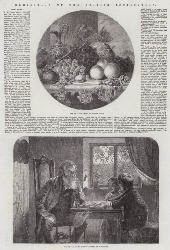Utstilling av den britiske institusjonen av George Lance