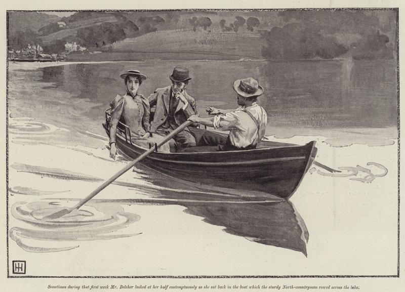 Illustrasjon for A Flash of Summer, av Mrs W K Clifford av George Percy Jacomb Hood