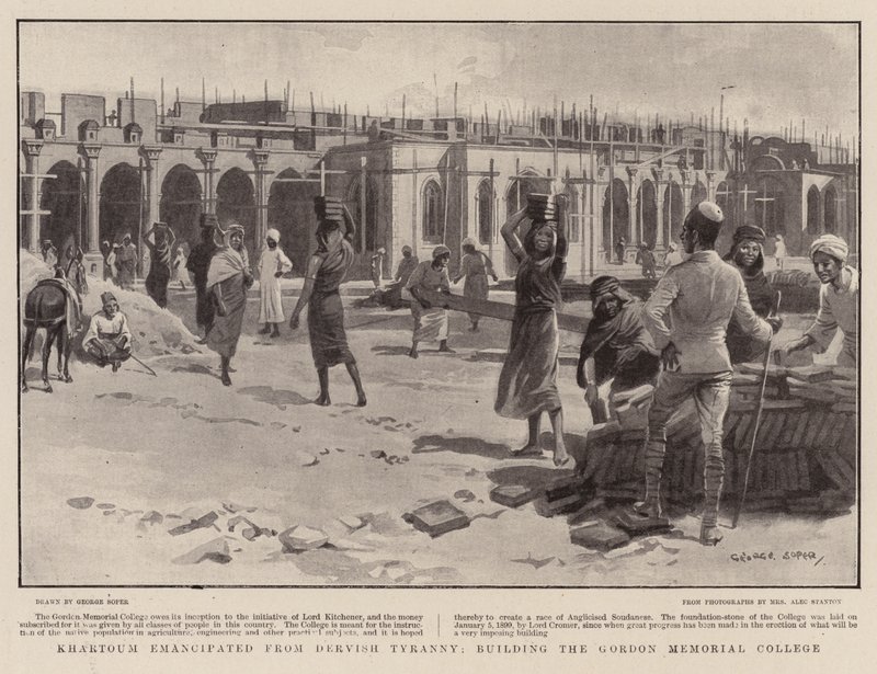 Khartoum frigjorde seg fra Dervish Tyranny, og bygget Gordon Memorial College av George Soper