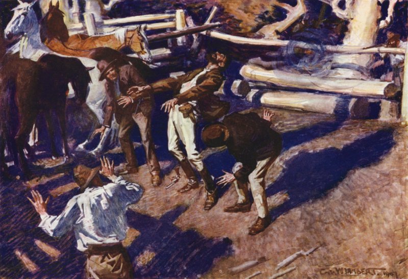 Illustrasjon for Romance of Empire, Australia av George Washington Lambert