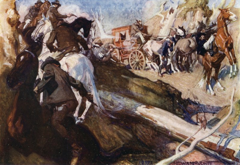 Illustrasjon for Romance of Empire, Australia av George Washington Lambert