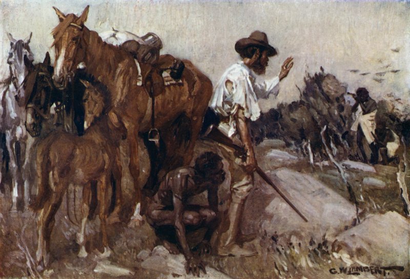 Illustrasjon for Romance of Empire, Australia av George Washington Lambert