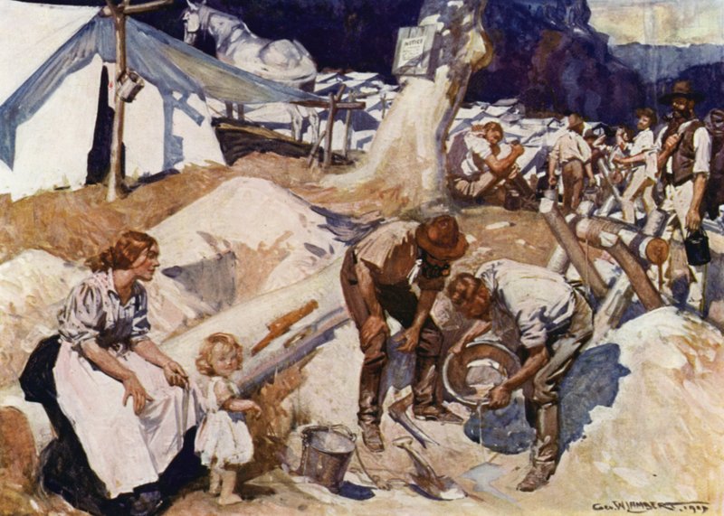 Illustrasjon for Romance of Empire, Australia av George Washington Lambert