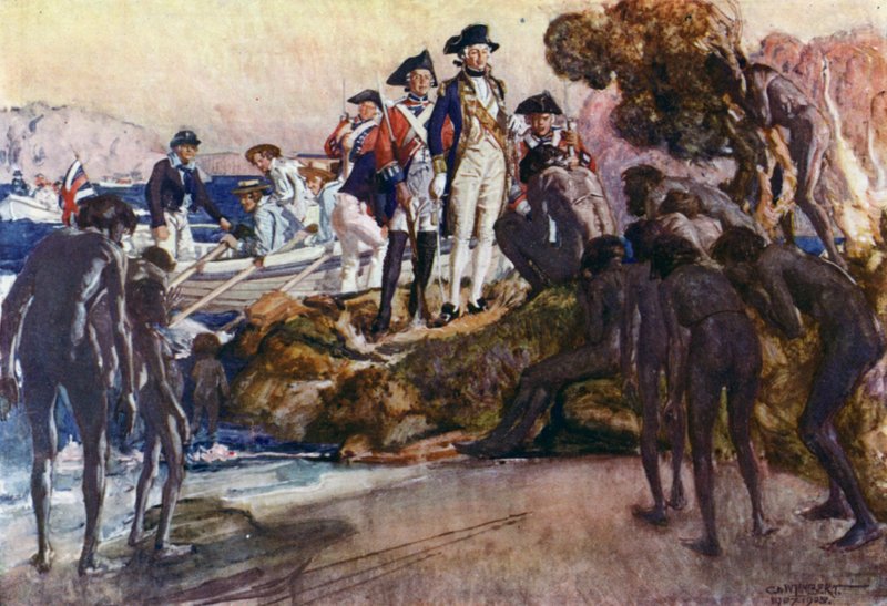 Illustrasjon for Romance of Empire, Australia av George Washington Lambert