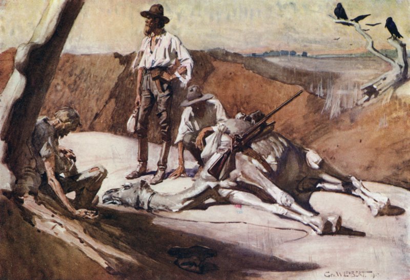 Illustrasjon for Romance of Empire, Australia av George Washington Lambert