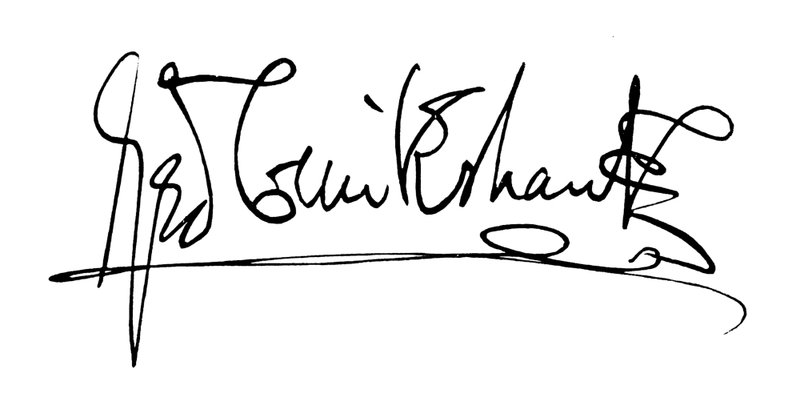 George Cruikshanks signatur (gravering) av George (after) Cruikshank