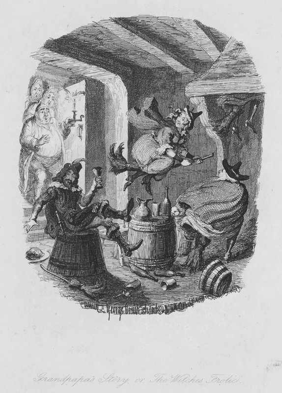 Bestefars historie eller heksene boltrer seg (gravering) av George (after) Cruikshank