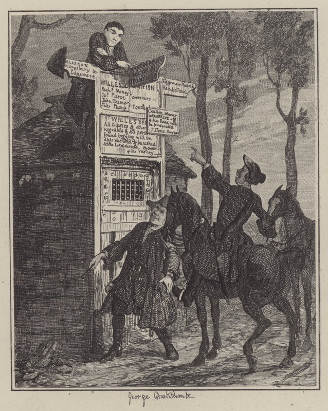 Illustrasjon for Jack Sheppard (gravering) av George (after) Cruikshank