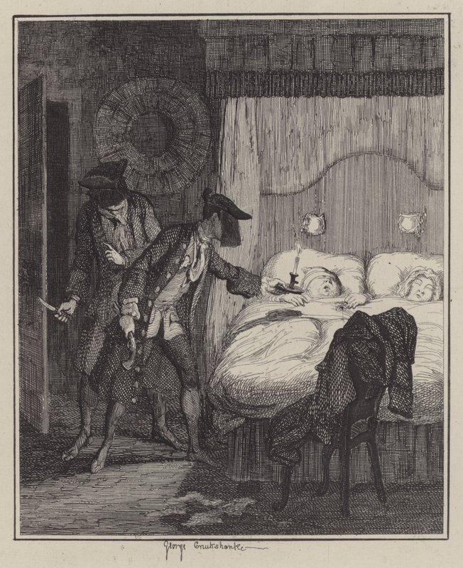 Illustrasjon for Jack Sheppard (gravering) av George (after) Cruikshank