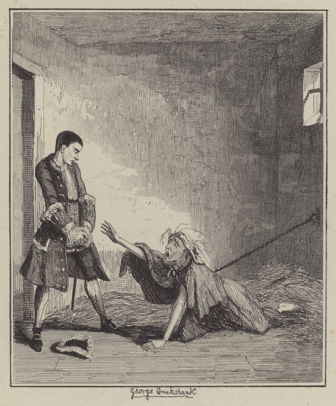 Illustrasjon for Jack Sheppard (gravering) av George (after) Cruikshank