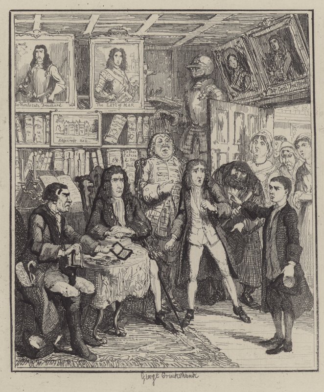 Illustrasjon for Jack Sheppard (gravering) av George (after) Cruikshank