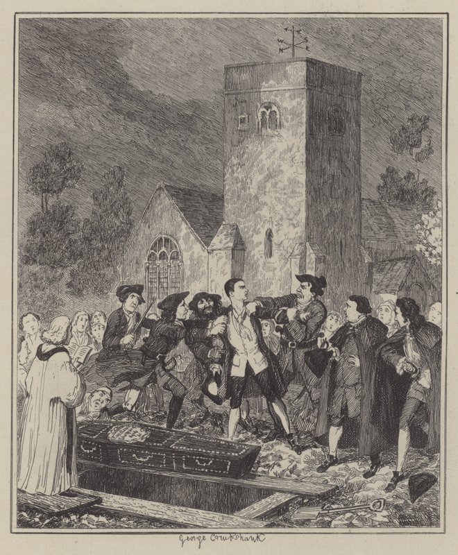 Illustrasjon for Jack Sheppard (gravering) av George (after) Cruikshank