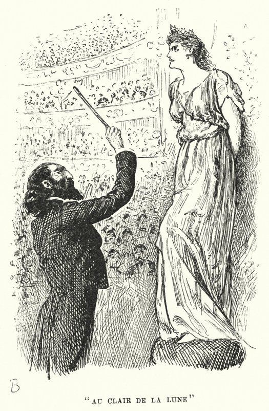 Illustrasjon for Trilby av George du Maurier (gravering) av George (after) Du Maurier