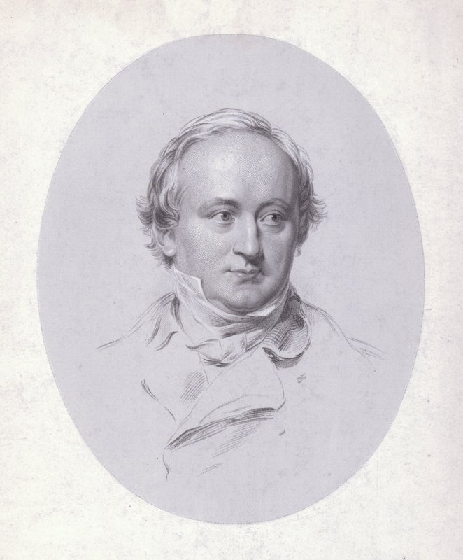 Christian Karl Josias von Bunsen , tysk diplomat og lærd (gravering) av George (after) Richmond