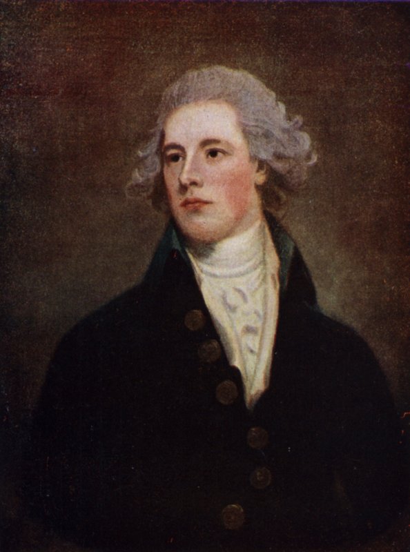William Pitt den yngre , engelsk Tory-politiker og statsminister (farge litho) av George (after) Romney