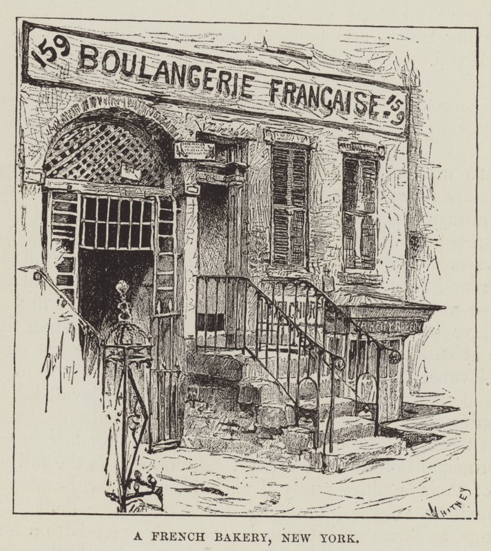 Et fransk bakeri, New York av George Augustus Sala