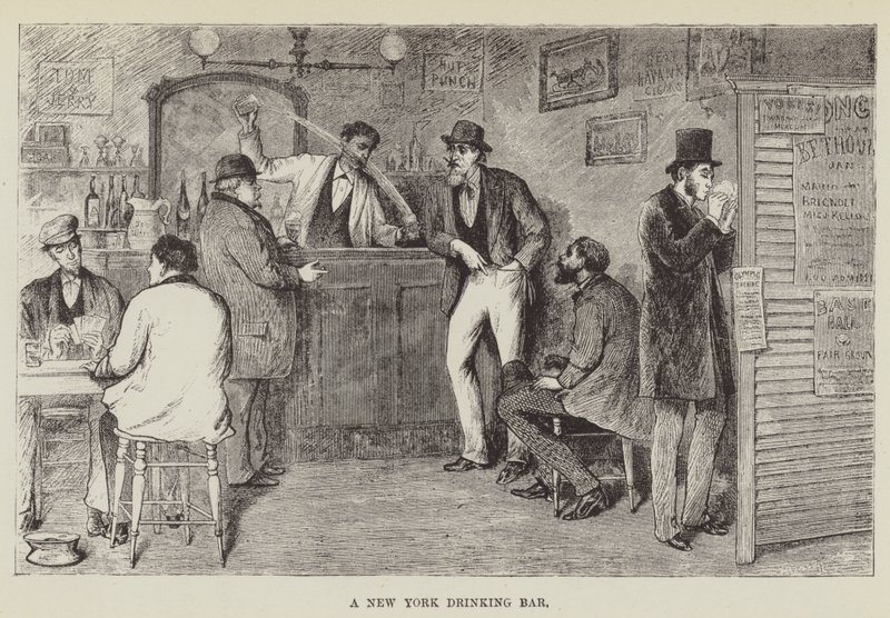 En drikkebar i New York av George Augustus Sala