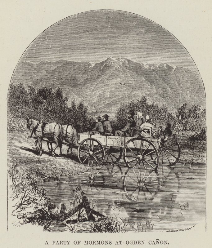 Et parti av mormoner på Ogden Canon av George Augustus Sala