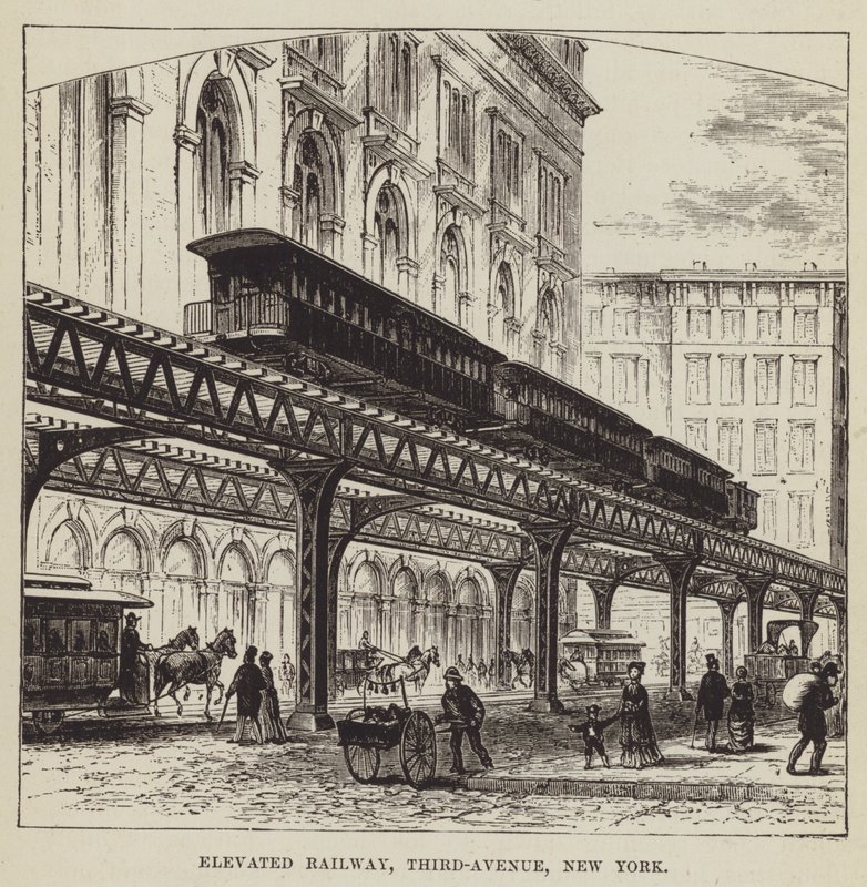 Elevated Railway, Third-Avenue, New York av George Augustus Sala