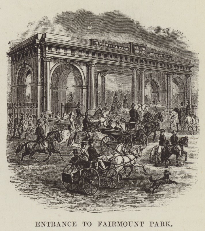 Inngang til Fairmount Park av George Augustus Sala