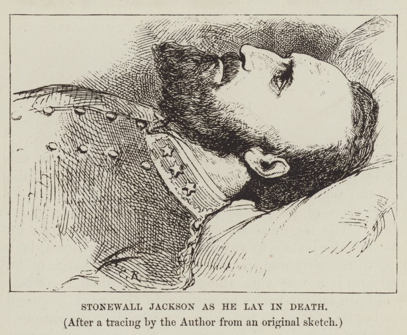 Stonewall Jackson mens han lå i Death av George Augustus Sala