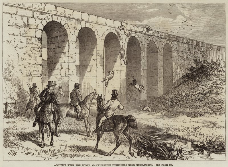 Ulykke med North Warwickshire Foxhounds nær Kenilworth av George Bouverie Goddard