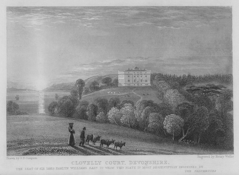 Clovelly Court, Devonshire (gravering) av George Bryant Campion