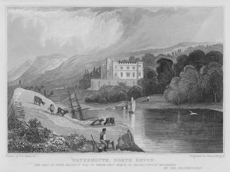 Watermouth, North Devon (gravering) av George Bryant Campion