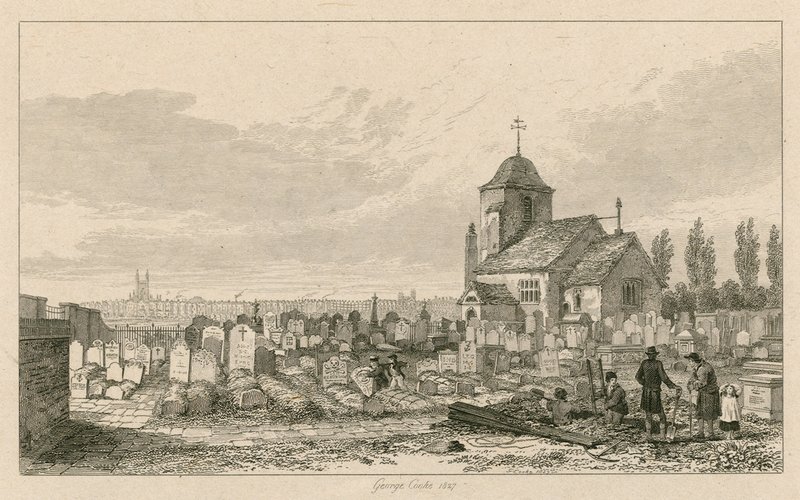 Old St Pancras Church, London av George Cooke