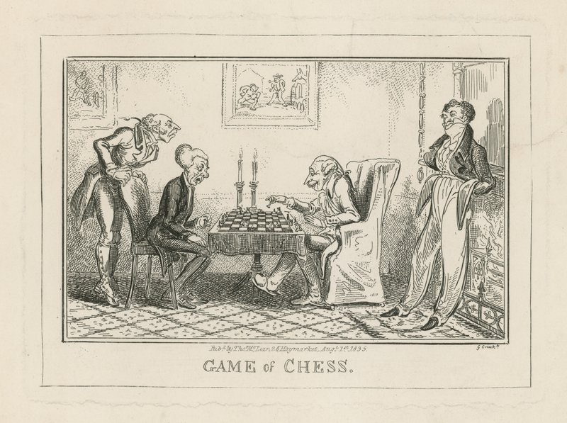 Sjakkspill av George Cruikshank
