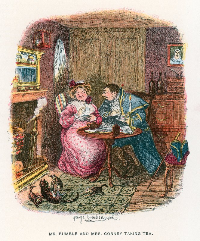 Illustrasjon for Oliver Twist av George Cruikshank