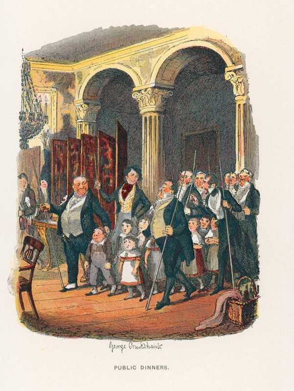 Illustrasjon for Sketches av Boz av George Cruikshank