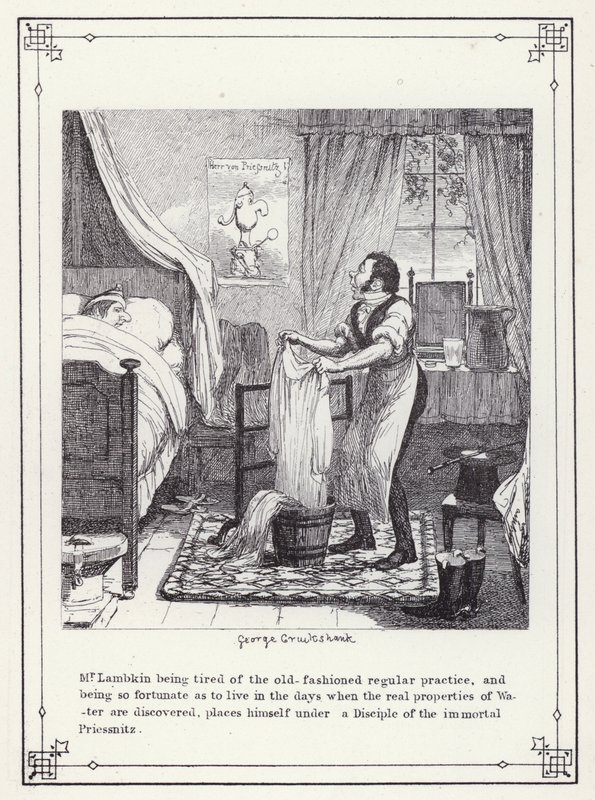 Illustrasjon for The Bachelor's Own Book, eller The Progress of Mr Lambkin (Gent) (gravering) av George Cruikshank