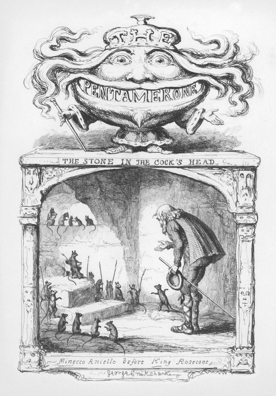Illustrasjon for The Pentamerone av George Cruikshank (gravering) av George Cruikshank
