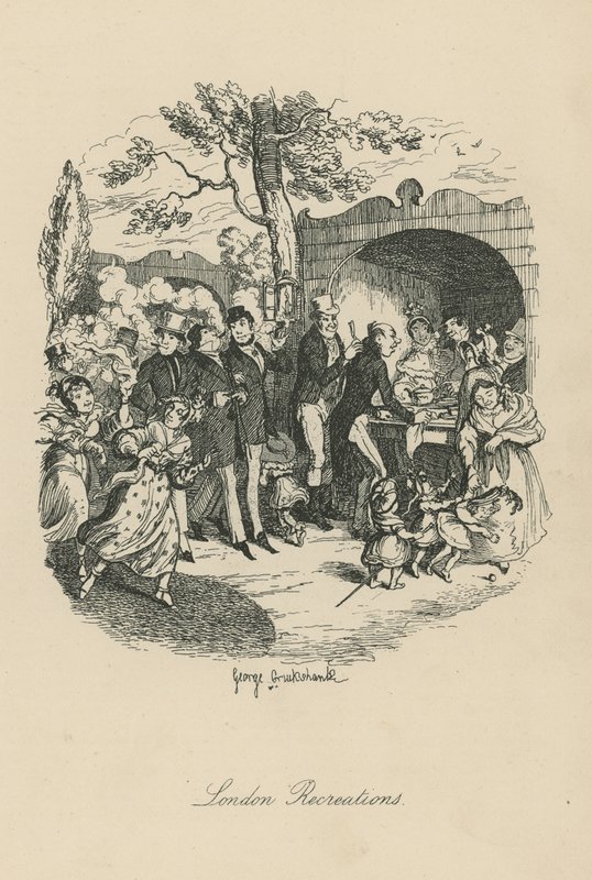 London rekreasjoner av George Cruikshank