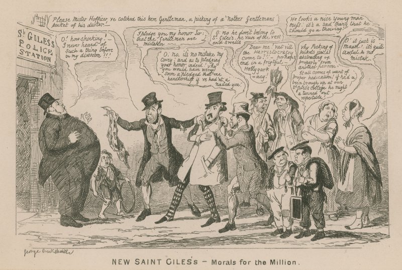 Nye Saint Giles av George Cruikshank