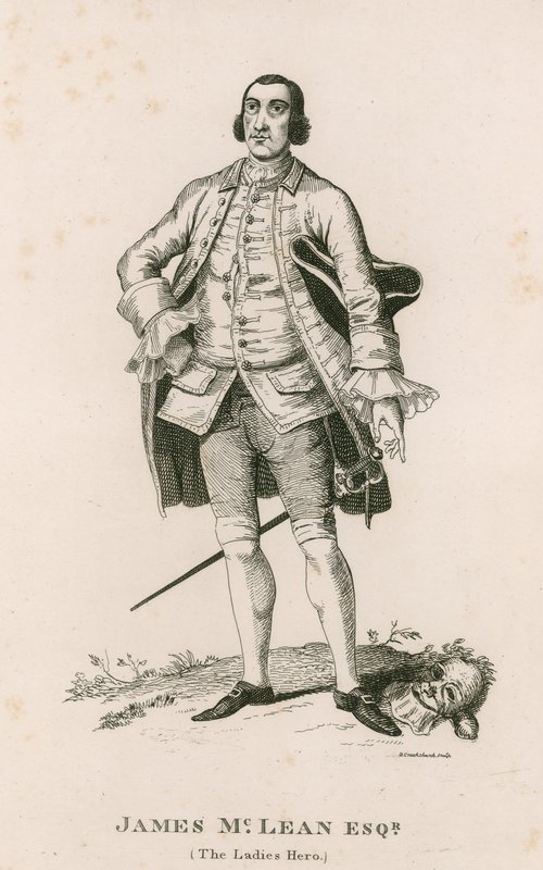 Portrett av James McLean (The Ladies Hero) av George Cruikshank