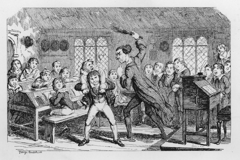 Skolepisking av George Cruikshank