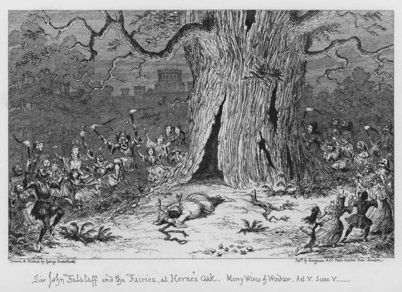 Sir John Falstaff and the Fairies, på Herne