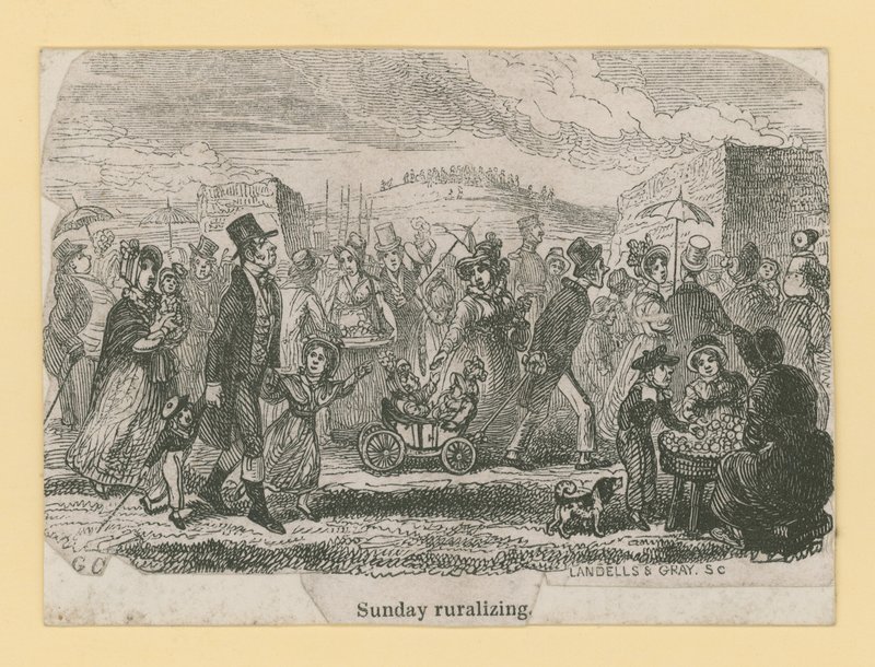 Søndag ruralisering av George Cruikshank