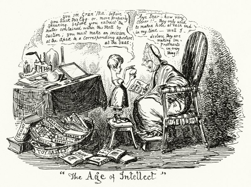 The Age of Intellect (gravering) av George Cruikshank