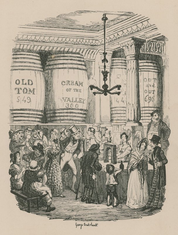 Ginbutikken av George Cruikshank