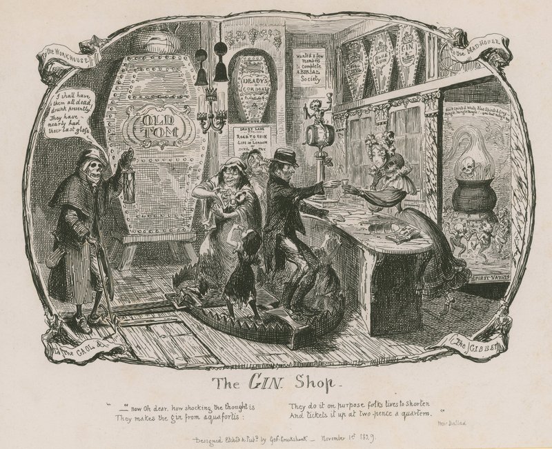 Ginbutikken av George Cruikshank