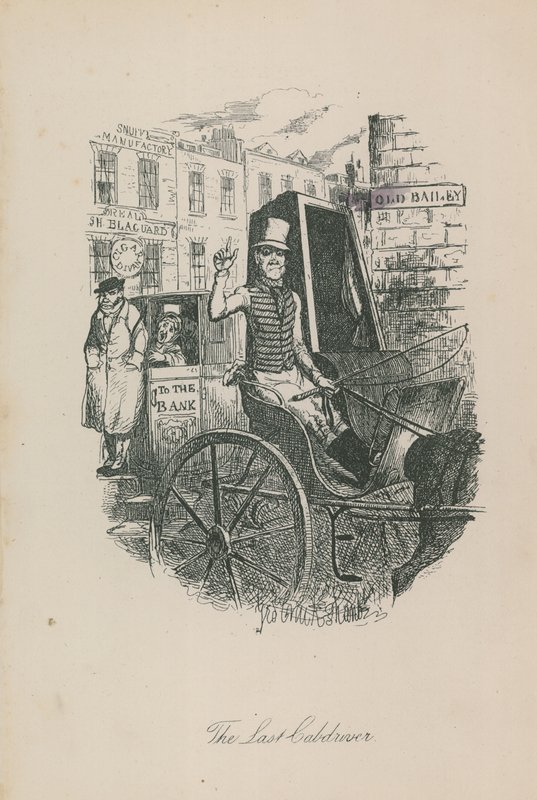 Den siste drosjesjåføren av George Cruikshank
