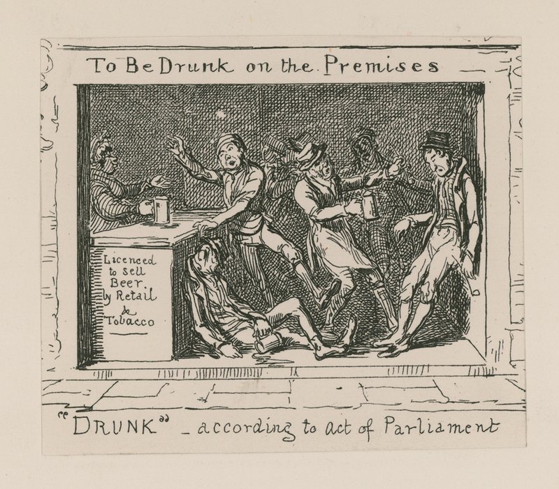 Å bli full på stedet av George Cruikshank